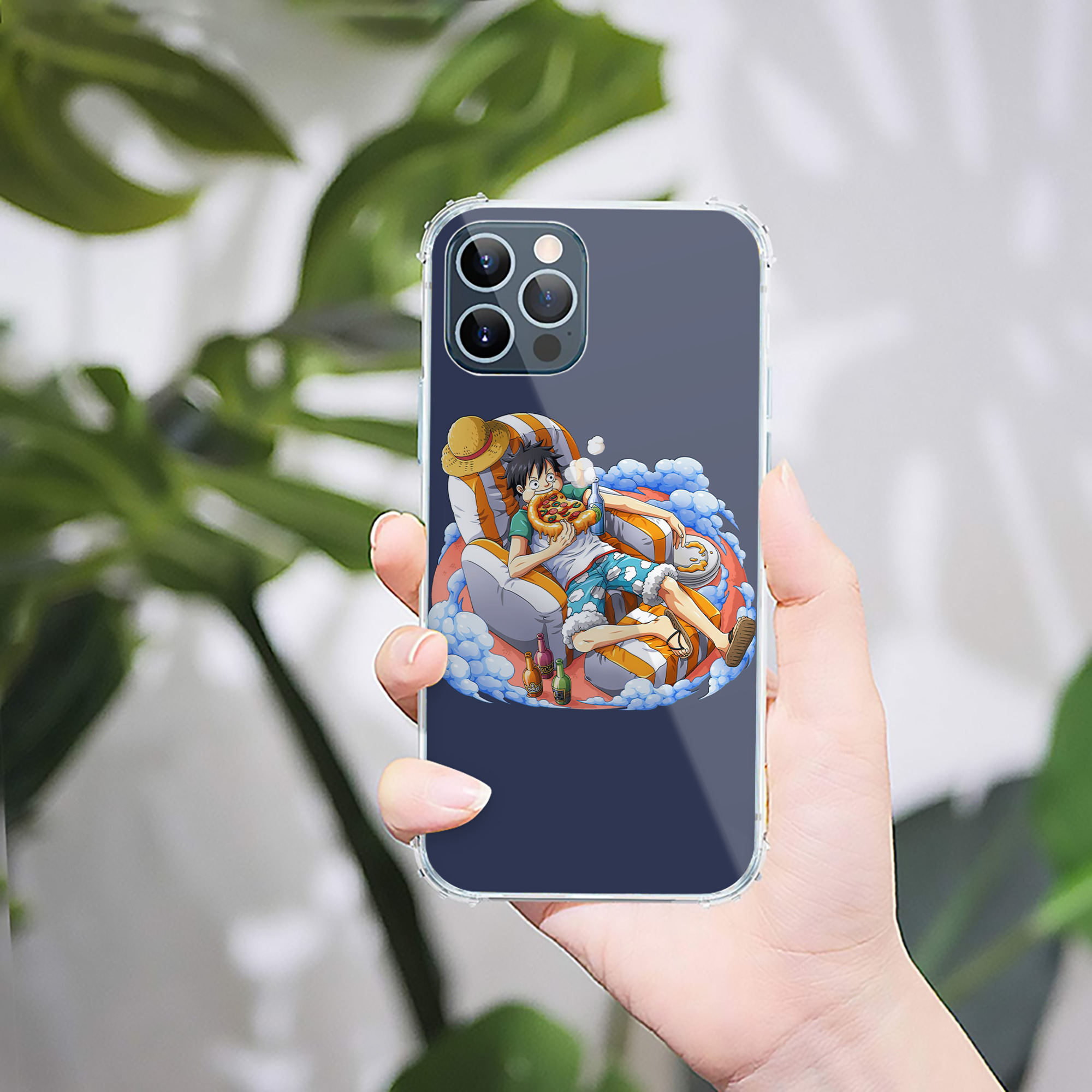 （画像用） ワンピース モンキー・D・ルフィ ONE PIECE Monkey D. Luffy 【iPhone 12シリーズ対応】透明スマホケース（クリアソフトケース）